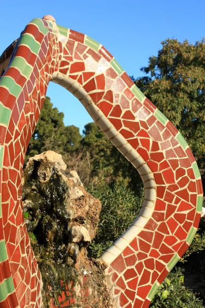 Park Guell em Barcelona, Catalunha, Espanha . — Fotografia de Stock