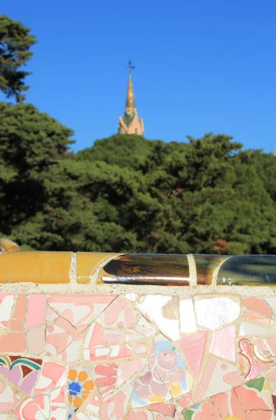Park Guell in Barcelona, Catalonia, Spain. — Stock Photo, Image