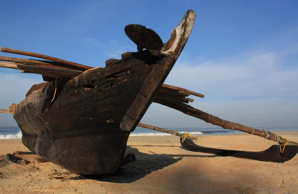 Traditional fishing boat, Goa, India. — Stock Photo, Image