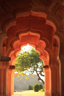 hampi, Hindistan'ın Lotus mahal.
