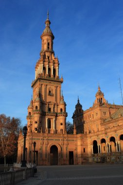 İspanya, Seville 'deki Plaza de Espana.
