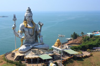 Lord shiva heykeli murudeshwar, karnataka, Hindistan.