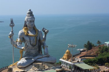Lord shiva heykeli murudeshwar, karnataka, Hindistan.