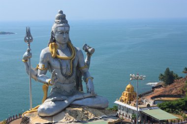 Lord shiva heykeli murudeshwar, karnataka, Hindistan.