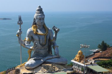 Lord shiva heykeli murudeshwar, karnataka, Hindistan.