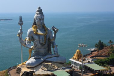 Lord shiva heykeli murudeshwar, karnataka, Hindistan.