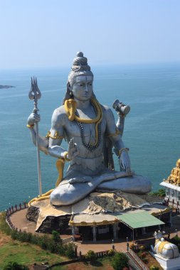Lord shiva heykeli murudeshwar, karnataka, Hindistan.