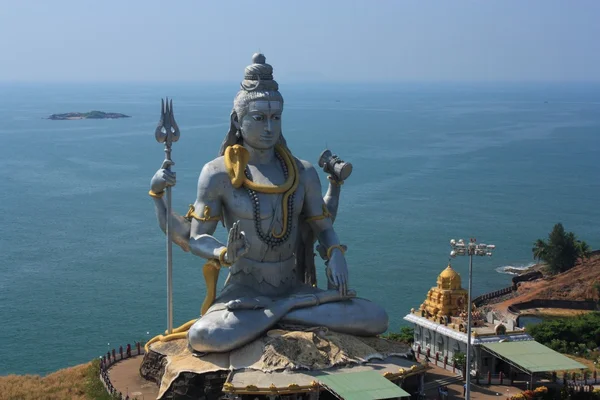 Lord shiva socha v murudeshwar, karnataka, Indie. — Stock fotografie