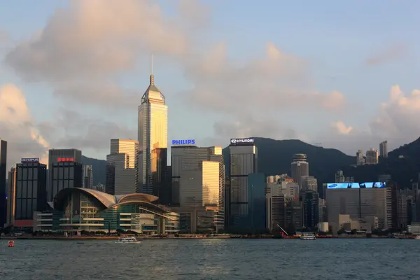 Linha do horizonte de Hong Kong — Fotografia de Stock