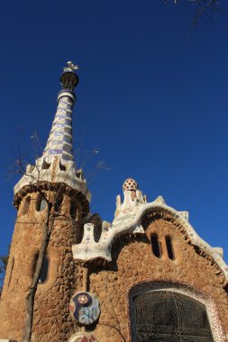 Barselona, İspanya 'da Park Guell.