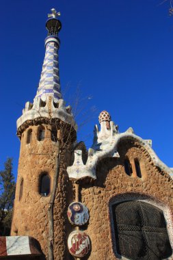 Barselona, İspanya 'da Park Guell.
