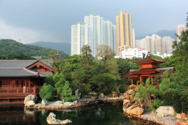Chi lin Budist tapınağı, hong kong.