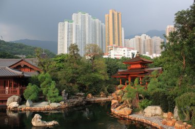 Chi lin Budist tapınağı, hong kong.
