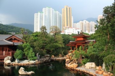 Chi lin Budist tapınağı, hong kong.