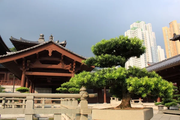 Chi lin buddhistiska tempel, hong kong. — Stockfoto