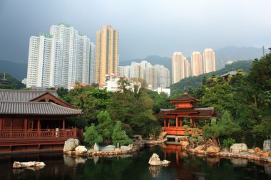 Chi lin Budist tapınağı, hong kong.
