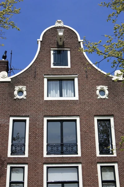 Amsterdam grachtenpanden — Stockfoto