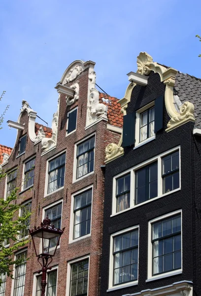 Amsterdam canal houses — Stock Photo, Image