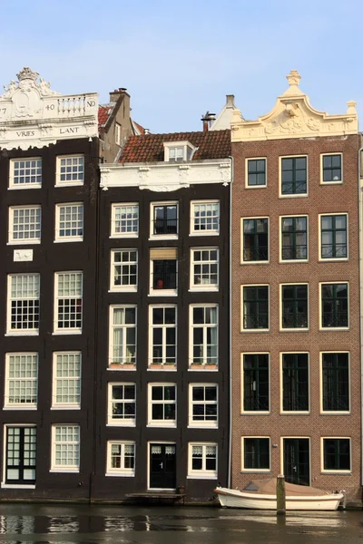 Amsterdam casas del canal — Foto de Stock