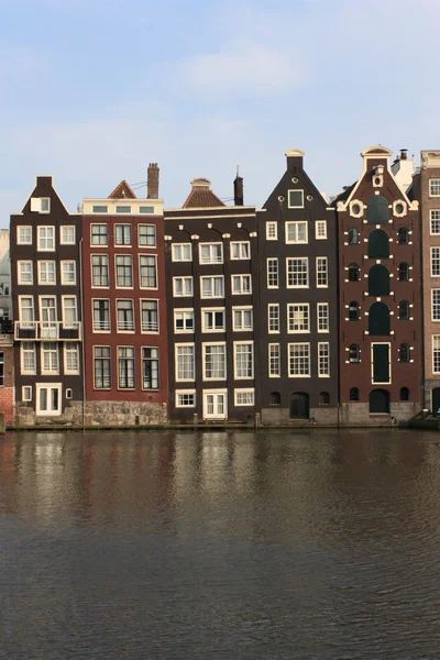 Amsterdam canal houses — Stock Photo, Image