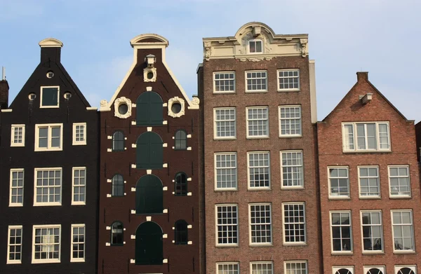 Amsterdam canal houses — Stock Photo, Image