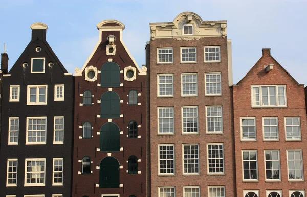 Amsterdam canal houses — Stock Photo, Image