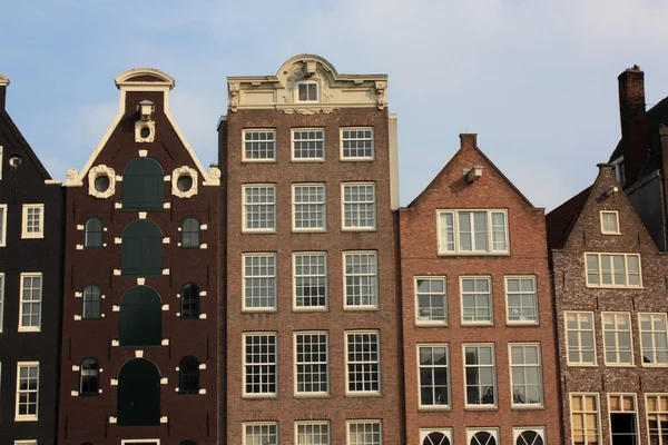 Amsterdam canal houses — Stock Photo, Image
