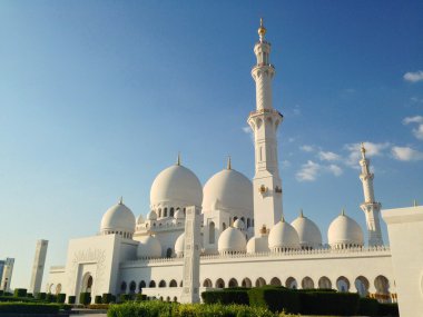 Abu Dabi 'deki Şeyh Zayed camii.
