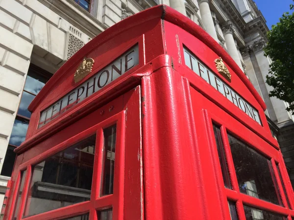 London röd telefonkiosk — Stockfoto