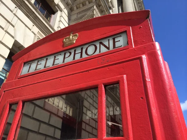 Cabine telefónica vermelha de Londres — Fotografia de Stock