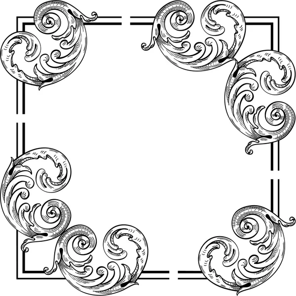 Éléments d'angle des feuilles — Image vectorielle