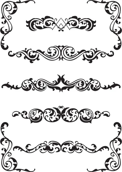 Victorian elements set — Stock Vector