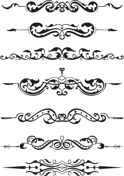 Victorian elements set — Stock Vector