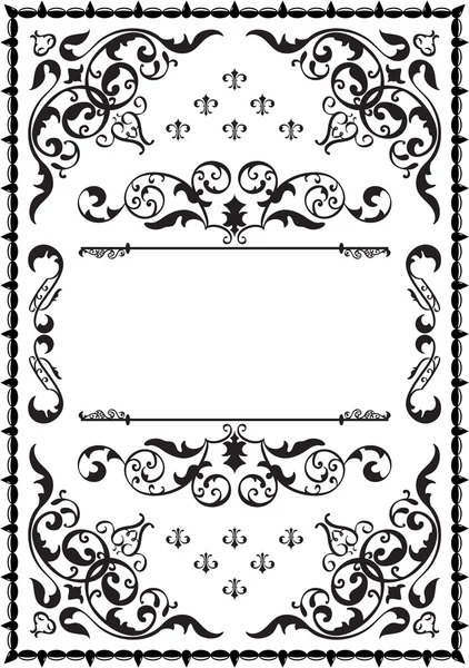 Classic ornate book page — Stockvector