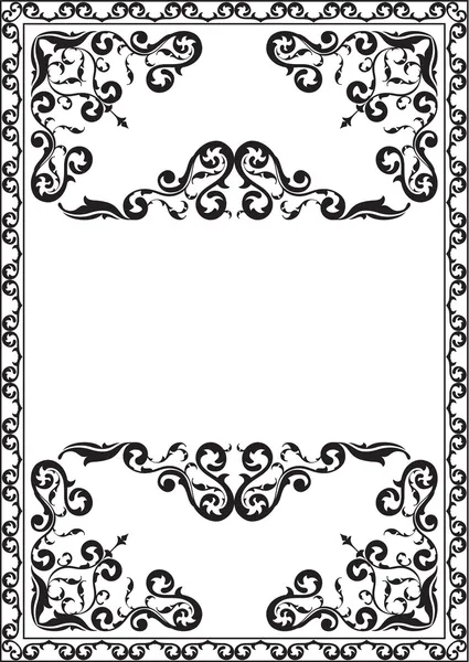 Page rétro florale — Image vectorielle