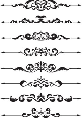 süslü bölme çizgileri