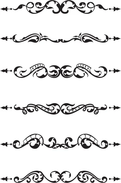 Éléments de division baroque — Image vectorielle