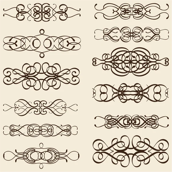 Orné belles lignes de division — Image vectorielle