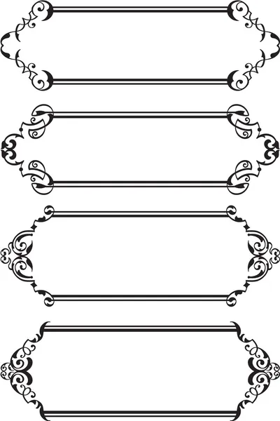 Vintage frame set — Stock Vector