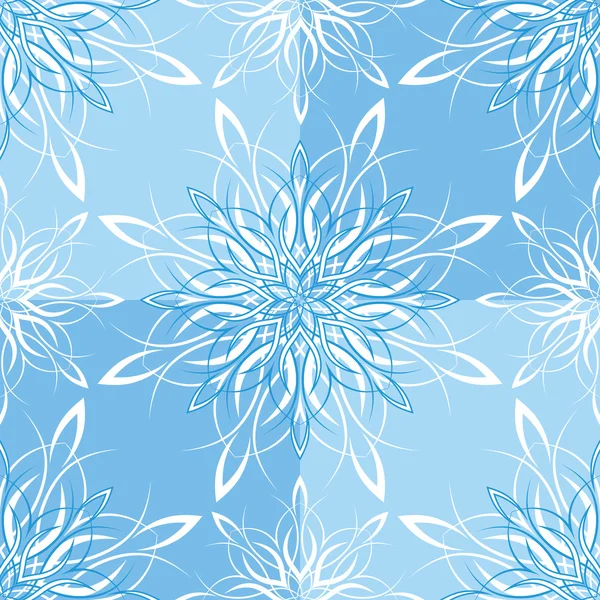 Seamless Snowflake Wallpaper — Stock Vector