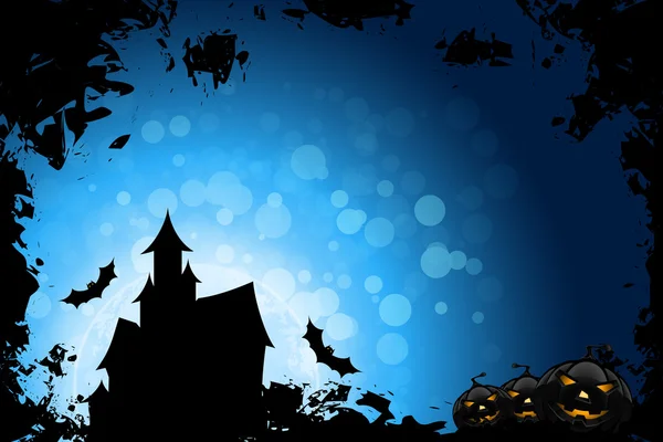 Grunge Halloween fondo de la fiesta — Vector de stock