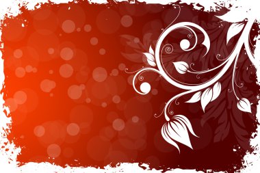 grungy çiçek arka plan