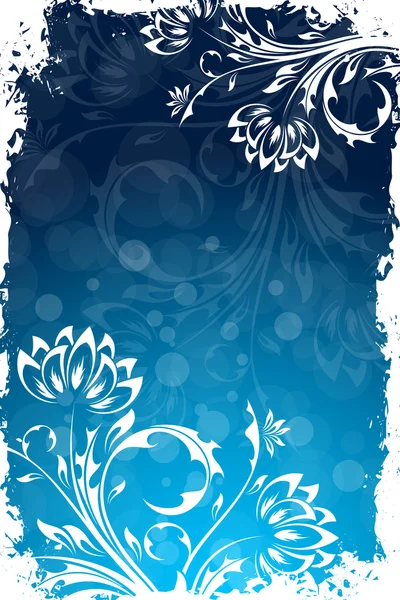 Grungy floral achtergrond — Stockvector