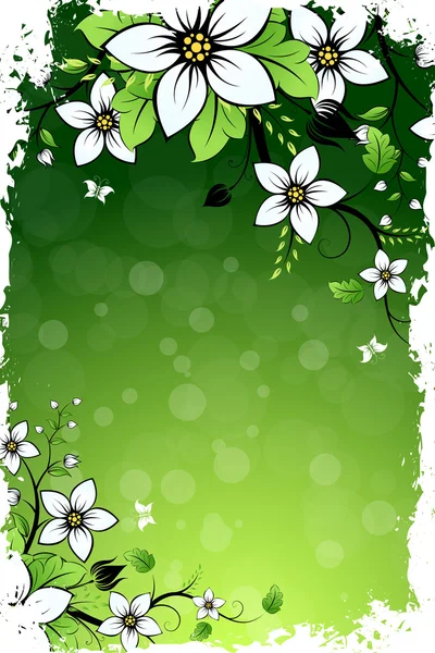 Grungy λουλούδι φόντο — Διανυσματικό Αρχείο