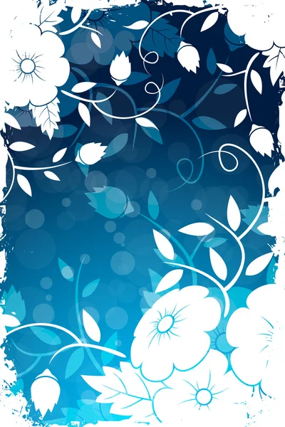 Grungy floral bakgrund — Stock vektor