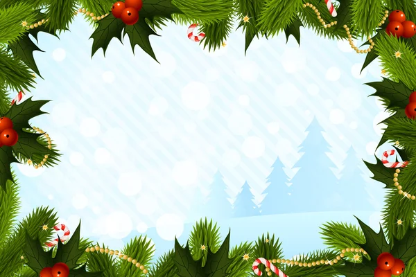 Christmas Card Template — Stock Vector