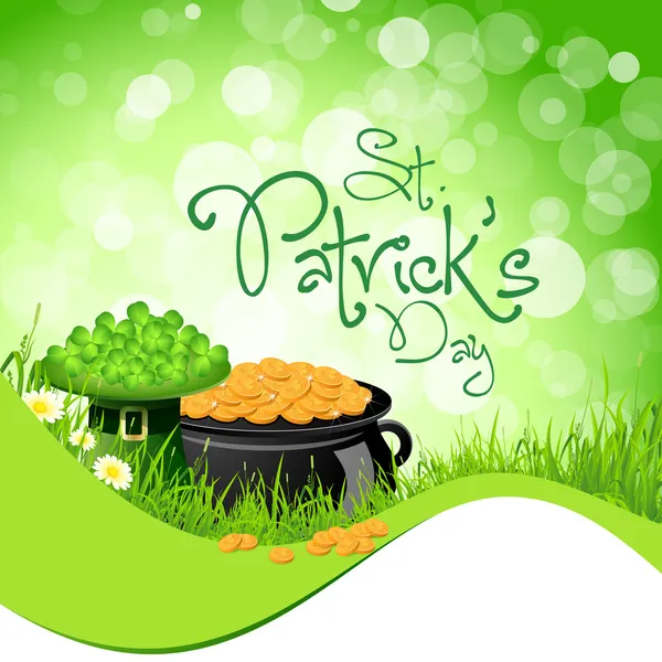 St. Patricks Day Hintergrund — Stockvektor