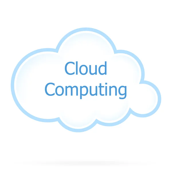 Icono de computación en nube — Vector de stock