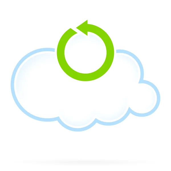 Cloud Computing Icon Reload — Stock Vector