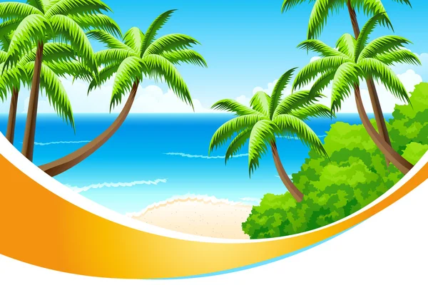 Background Summer Vacation — Stock Vector